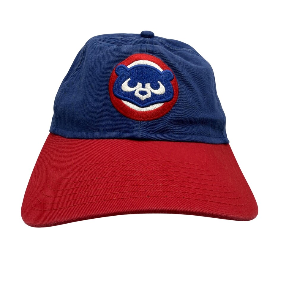 Chicago Cubs Hat Cap Strap Back One Size Mens Blue Red MLB Baseball New Era